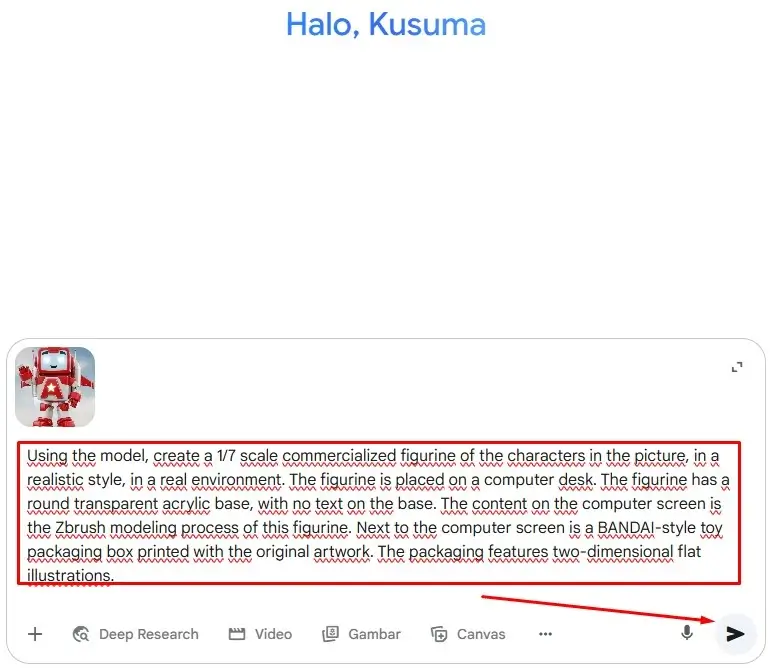 Prompt Membuat Foto Jadi Action Figure 3D di Gemini